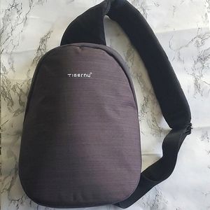 Small Gray Sling Backpack